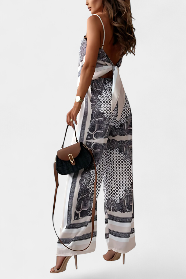 Leonie Paisley Tie-Back Co-Ord Set