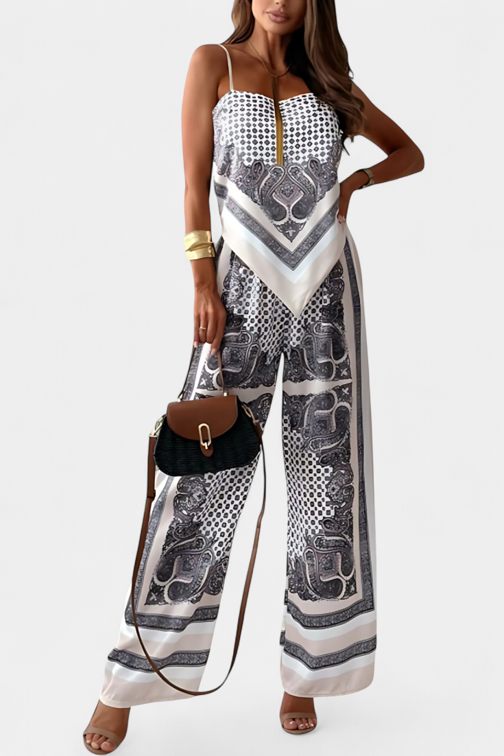 Leonie Paisley Tie-Back Co-Ord Set