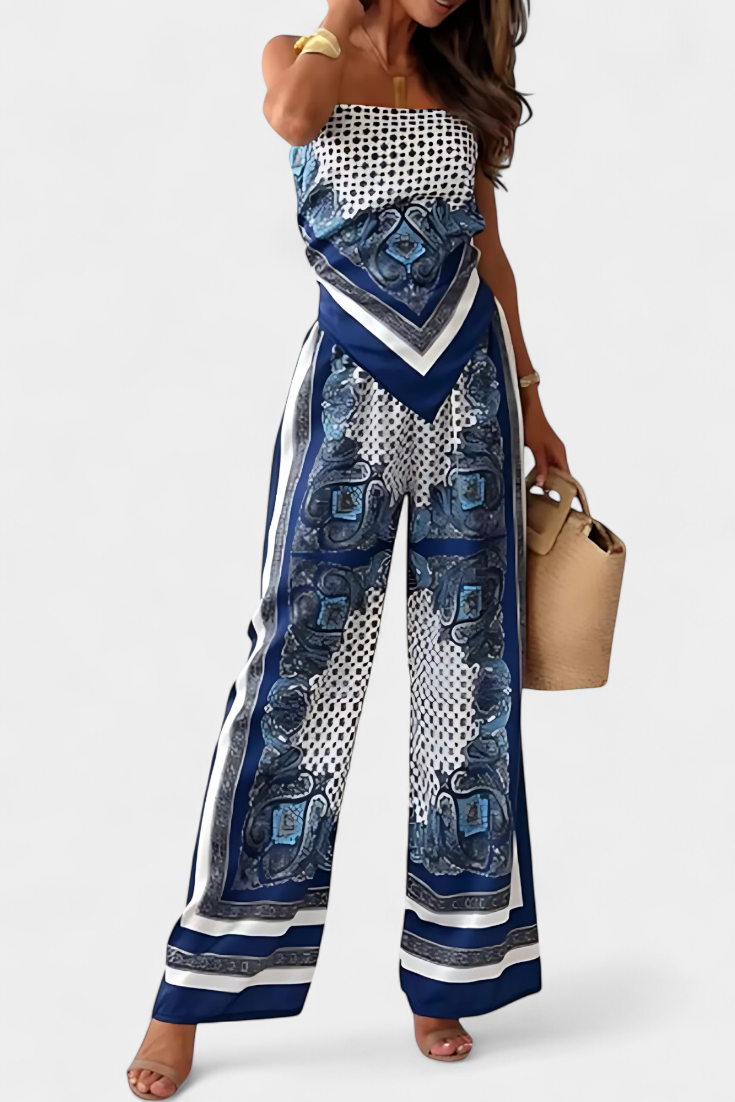 Leonie Paisley Tie-Back Co-Ord Set