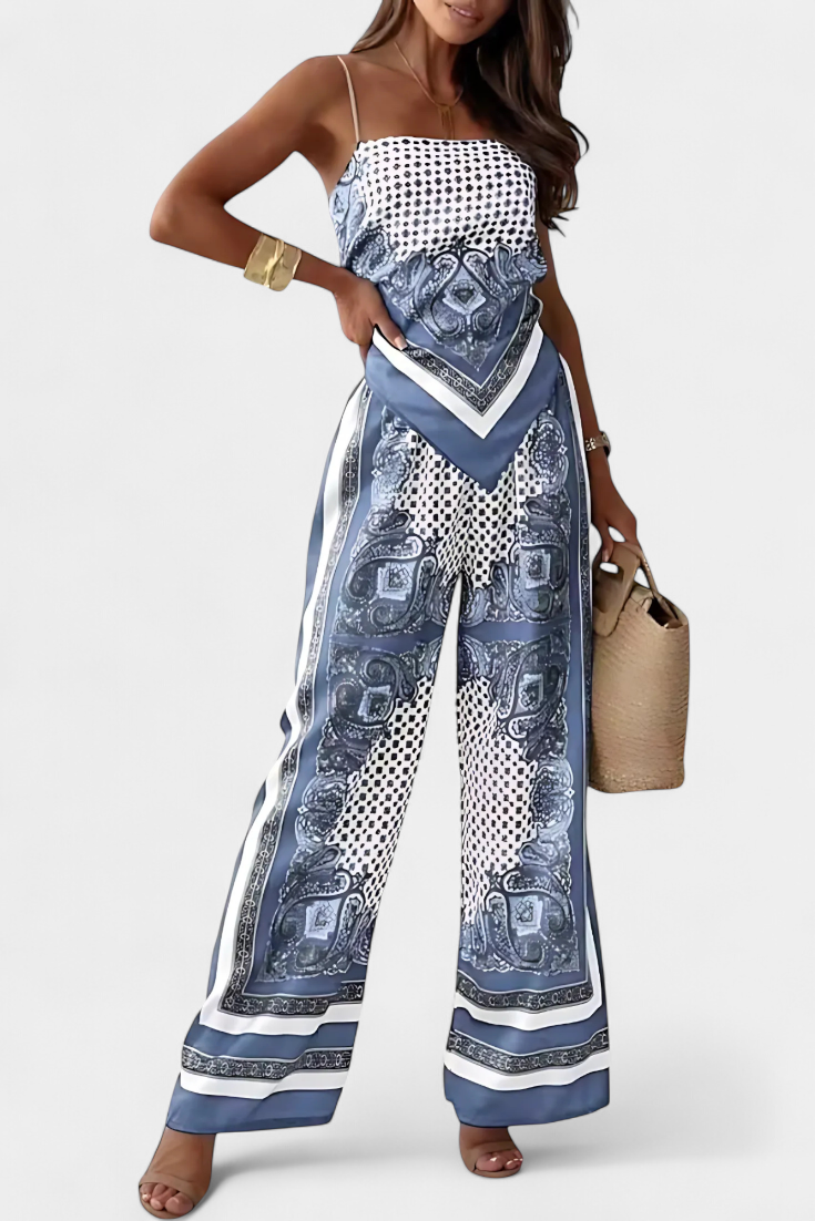Leonie Paisley Tie-Back Co-Ord Set