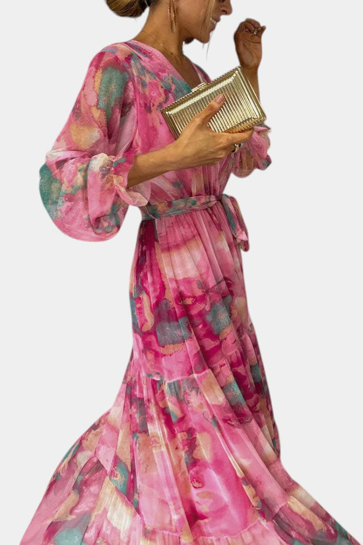 Dajana Floral Wrap Maxi Dress