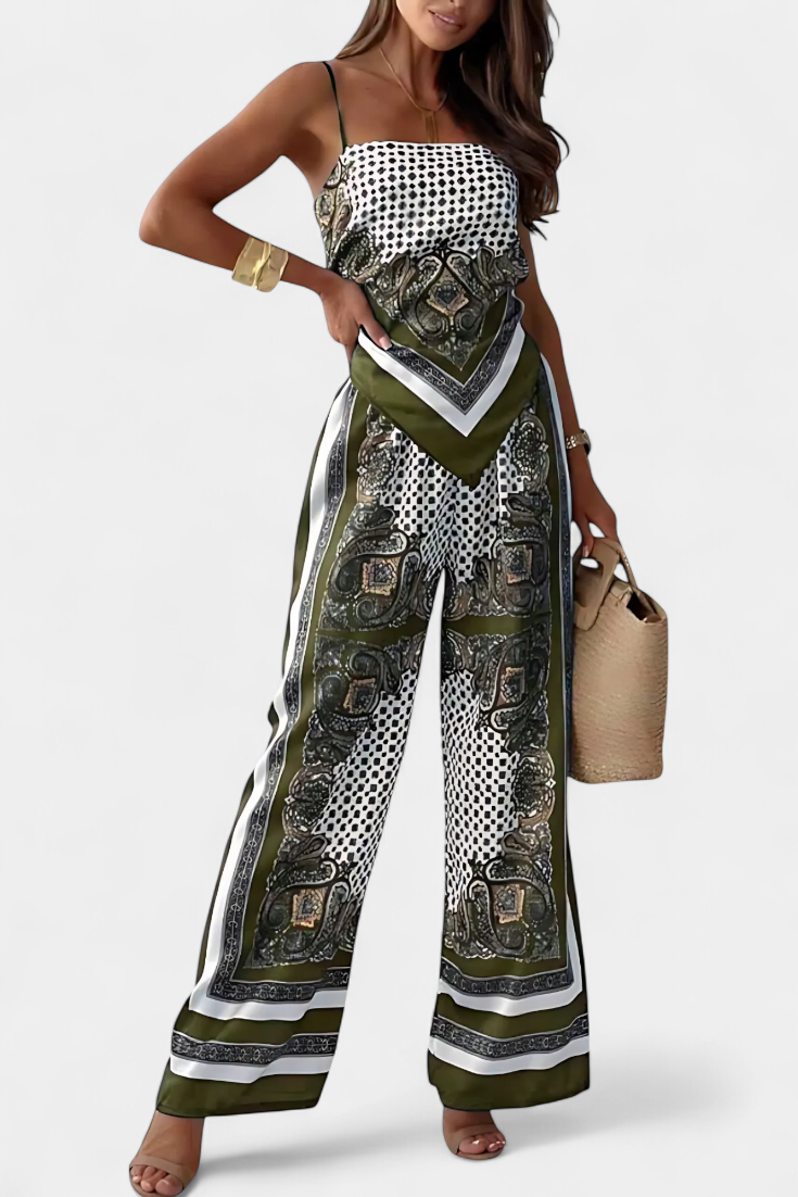 Leonie Paisley Tie-Back Co-Ord Set