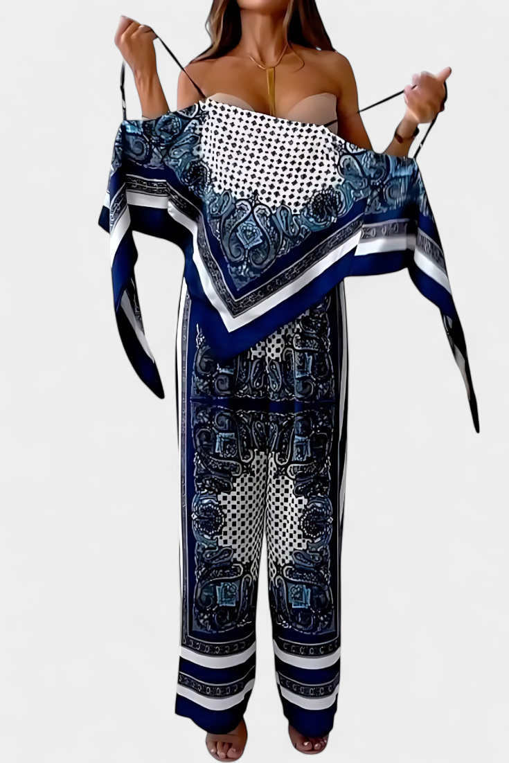 Leonie Paisley Tie-Back Co-Ord Set