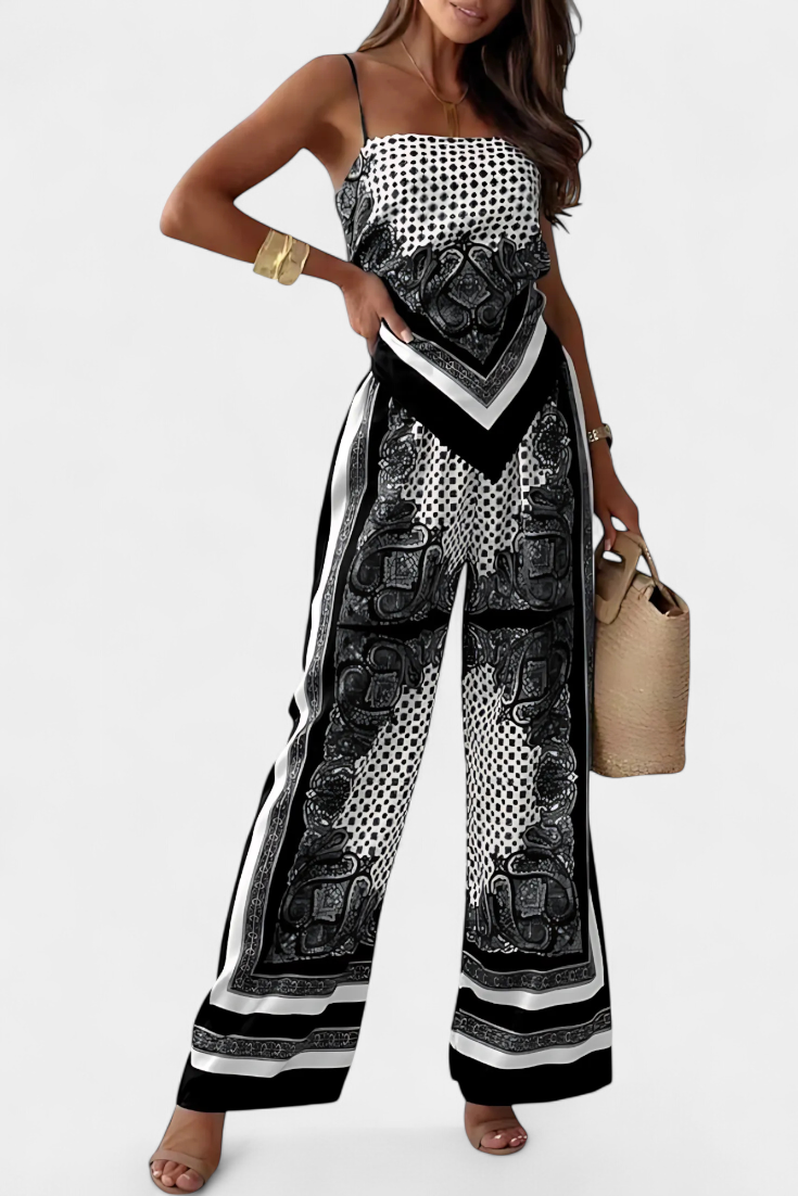 Leonie Paisley Tie-Back Co-Ord Set