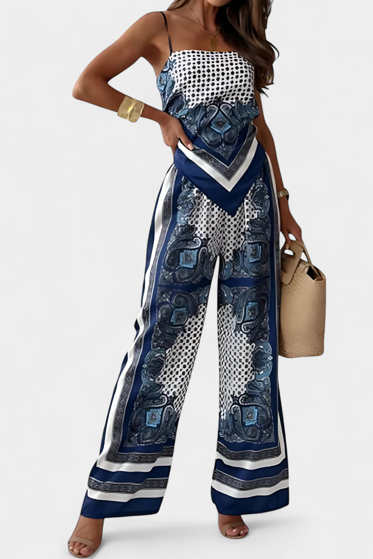 Leonie Paisley Tie-Back Co-Ord Set