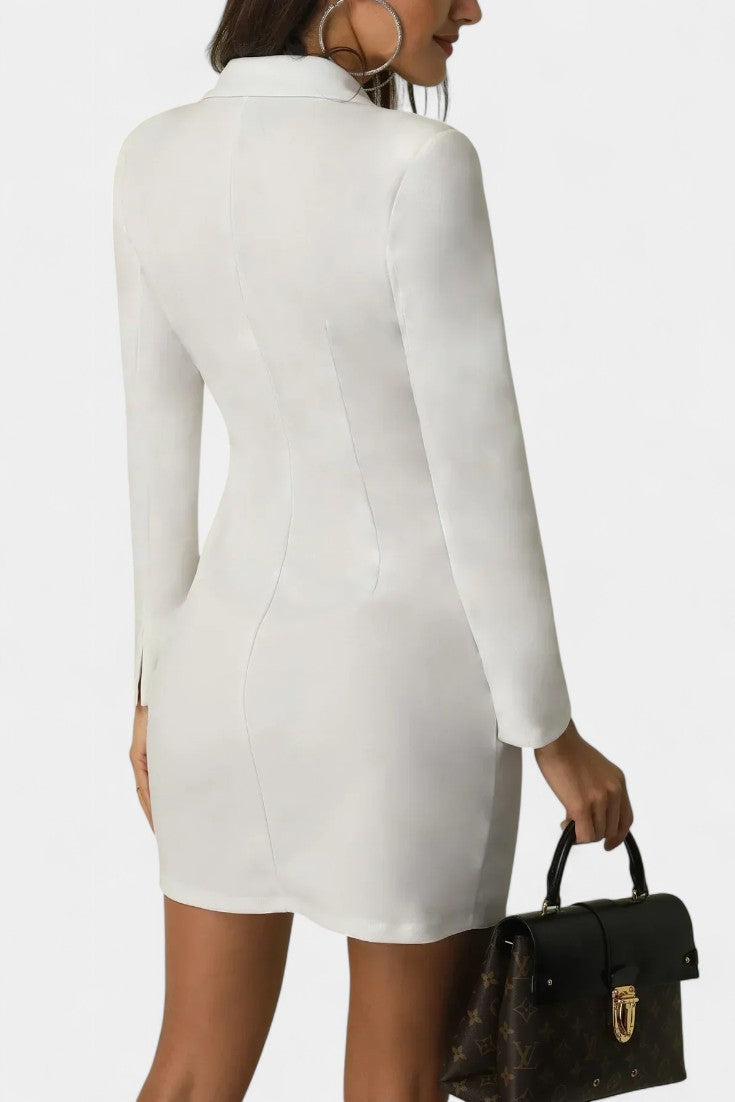 Heidi Elegant Double-Breasted Blazer Dress
