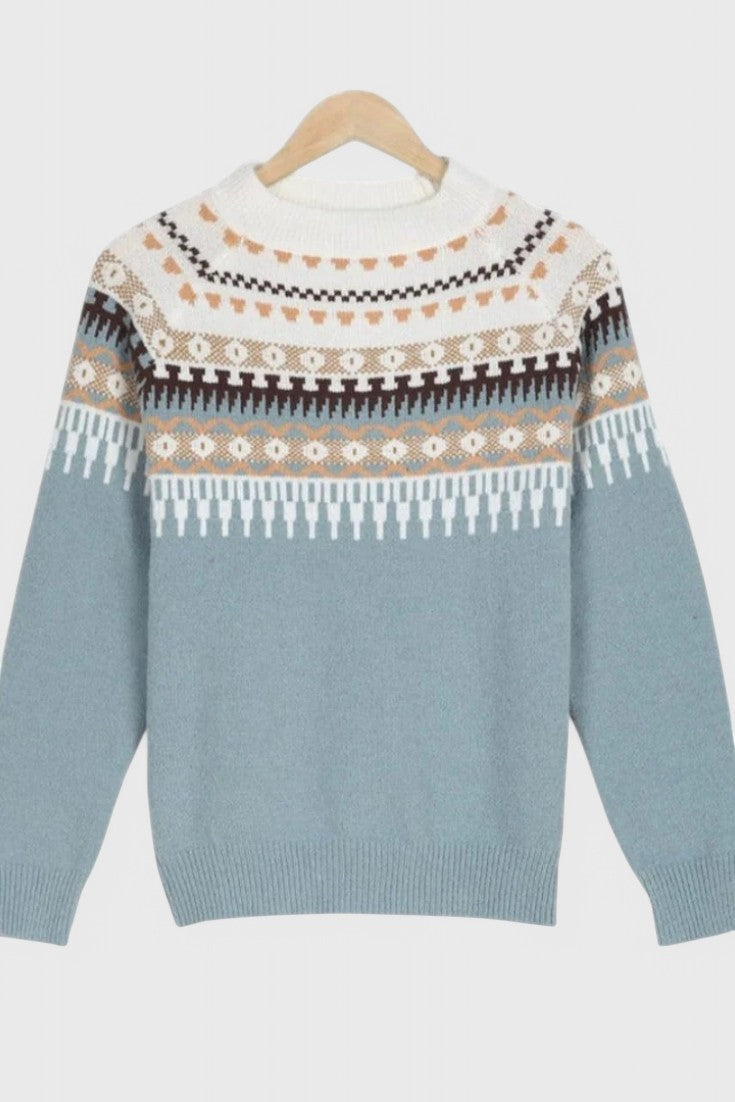 Gemma Textured Knit Crewneck Jumper