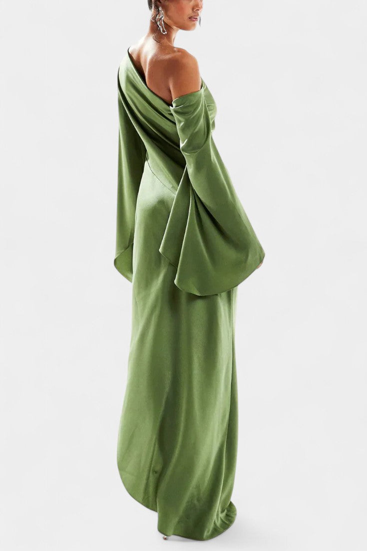 Keisha One-Shoulder Asymmetrical Maxi Dress