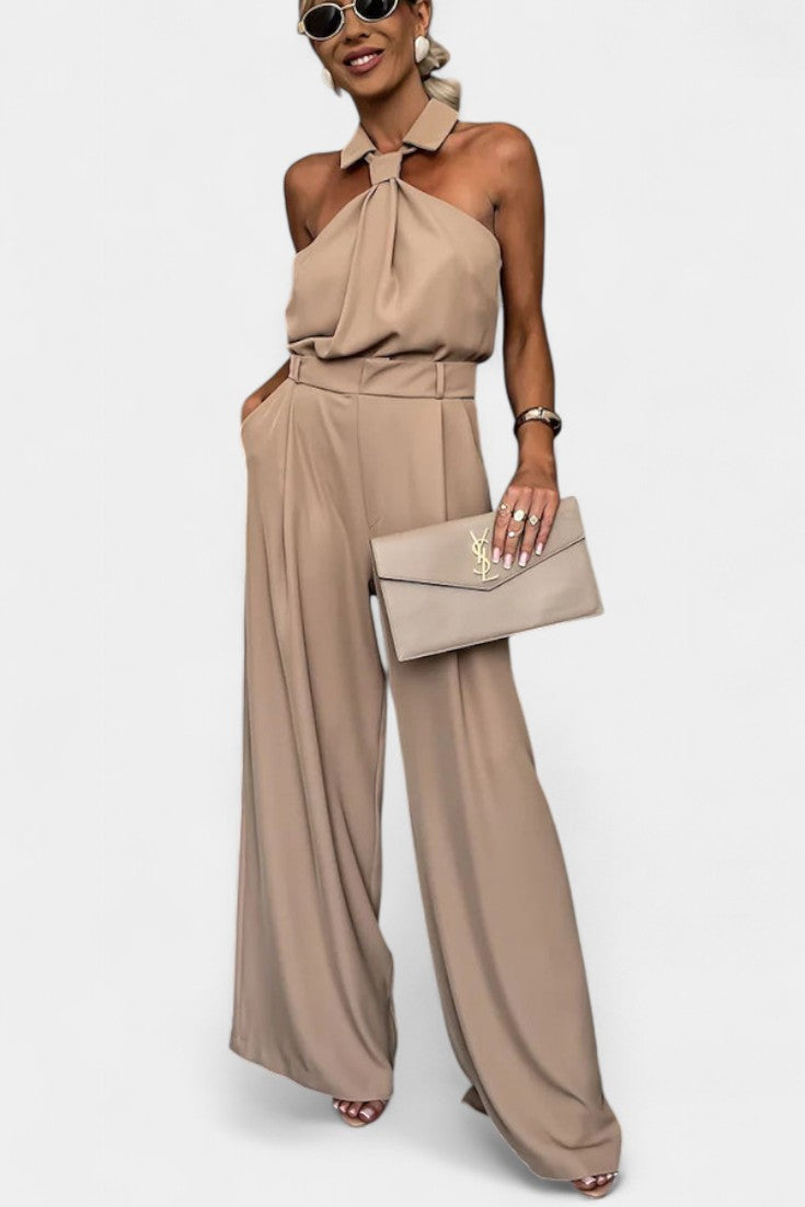 Sibyl Elegant Halter Two-Piece Set