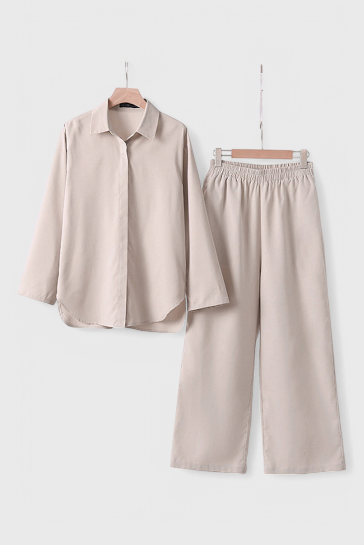 Skye Button Detail Two-Piece Set