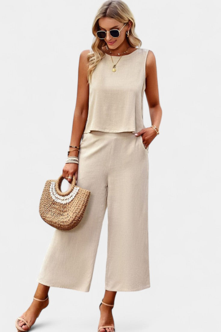 Lavinia Flowy Boho Top & Shorts Set