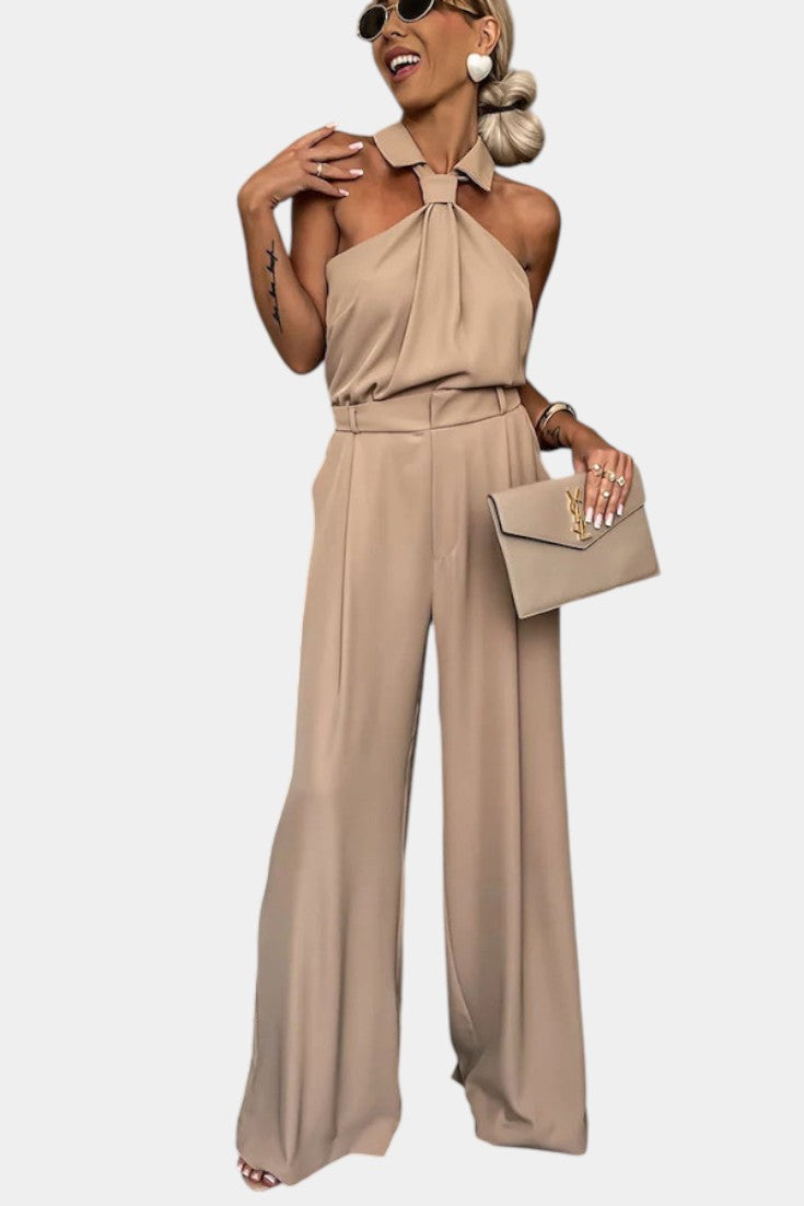 Sibyl Elegant Halter Two-Piece Set
