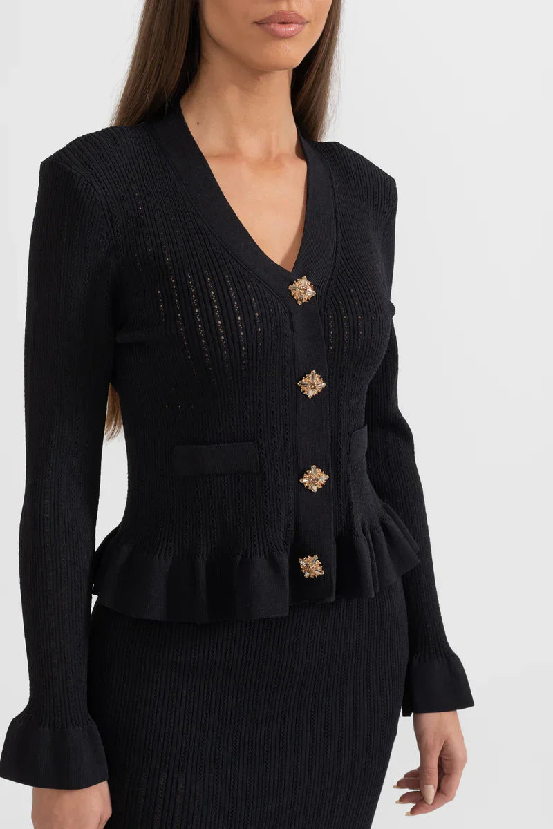 Cressida Refined Knit Midi Dress & Buttoned Top Set