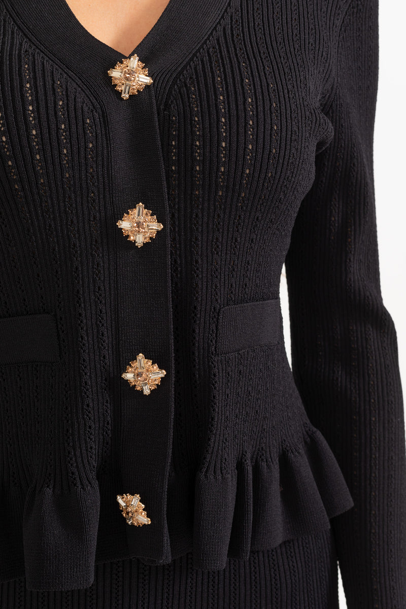 Cressida Refined Knit Midi Dress & Buttoned Top Set
