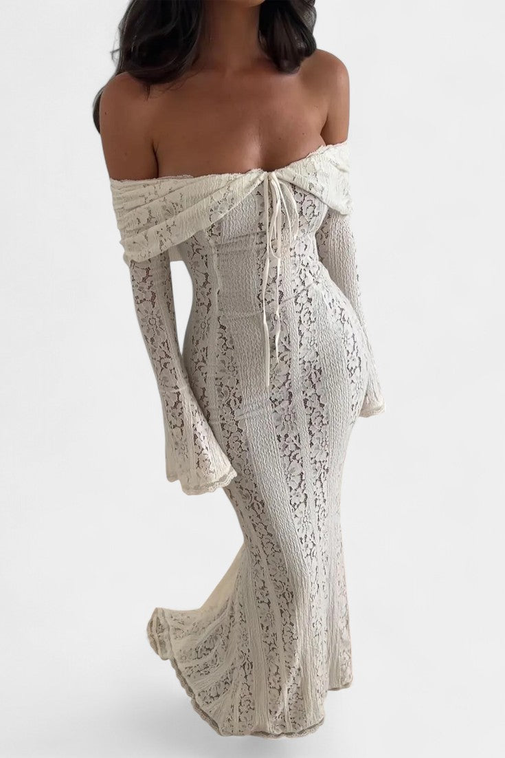 Rosalie Lace Off-Shoulder Maxi Dress