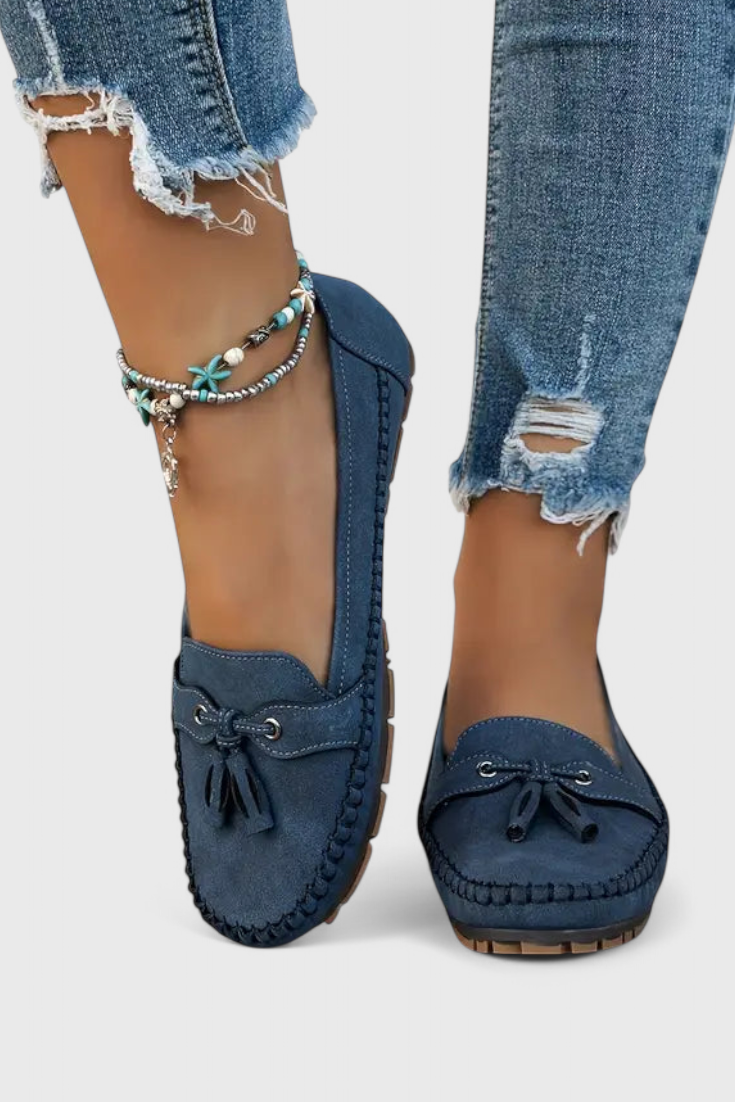 Peony Classic Suede Tassel Loafers