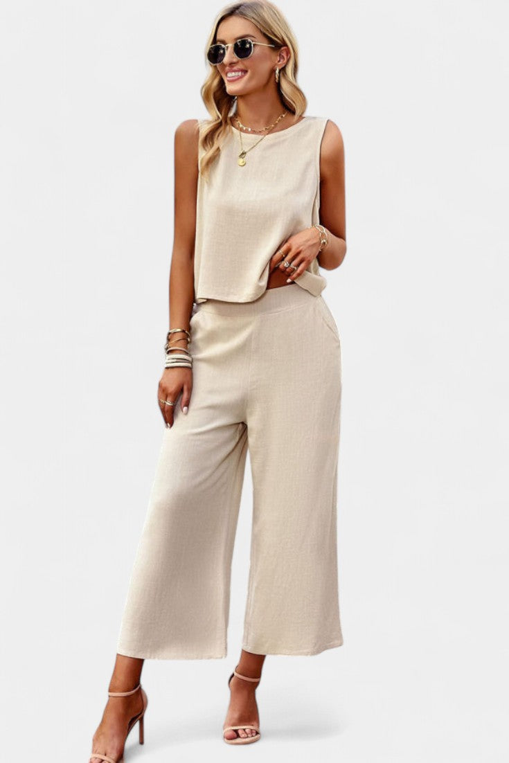 Lavinia Flowy Boho Top & Shorts Set