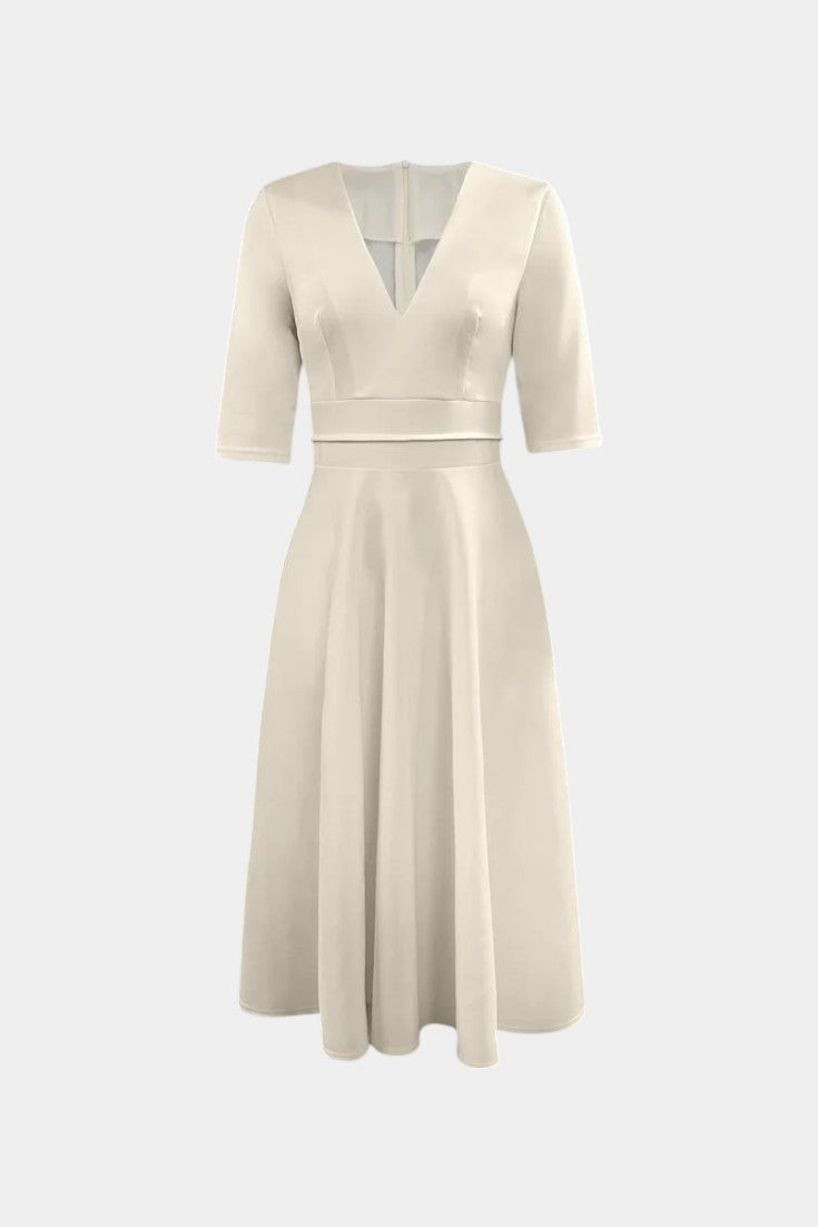 Nylah A-Line Swing Midi Dress