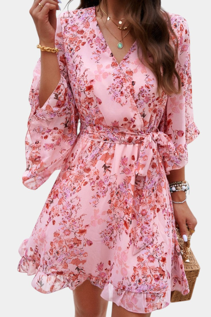 Besa Printed Floral Midi Dress