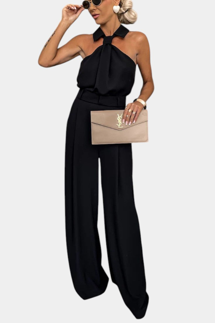 Sibyl Elegant Halter Two-Piece Set