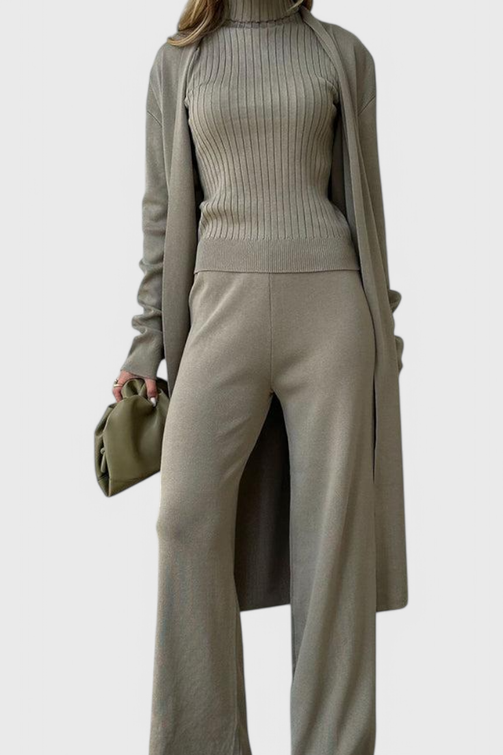 Mahalia 3-Piece Knit Co-Ord Set