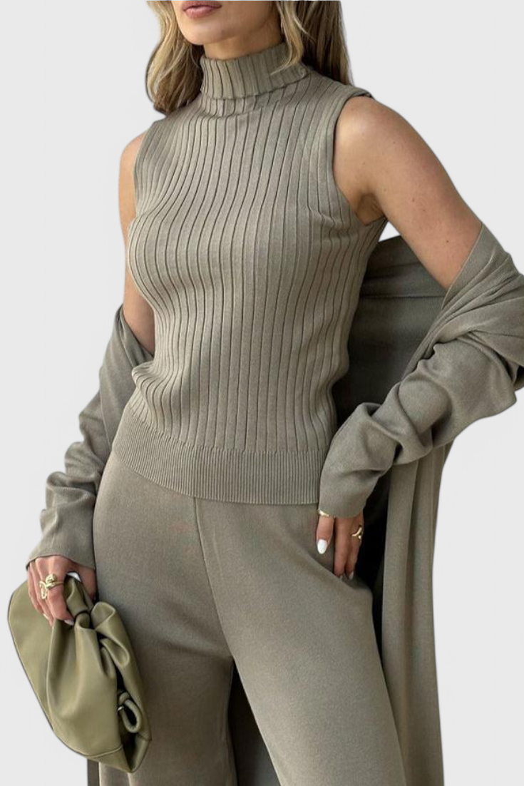 Mahalia 3-Piece Knit Co-Ord Set