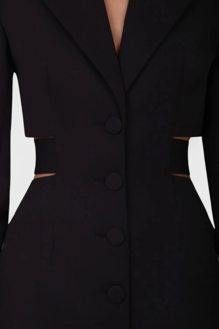 Bernice Cut-Out Midi Blazer Dress