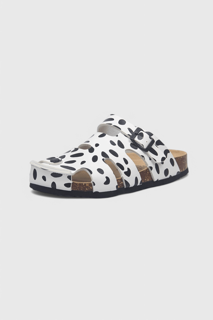 Isolde Buckled Cork Slide Clogs