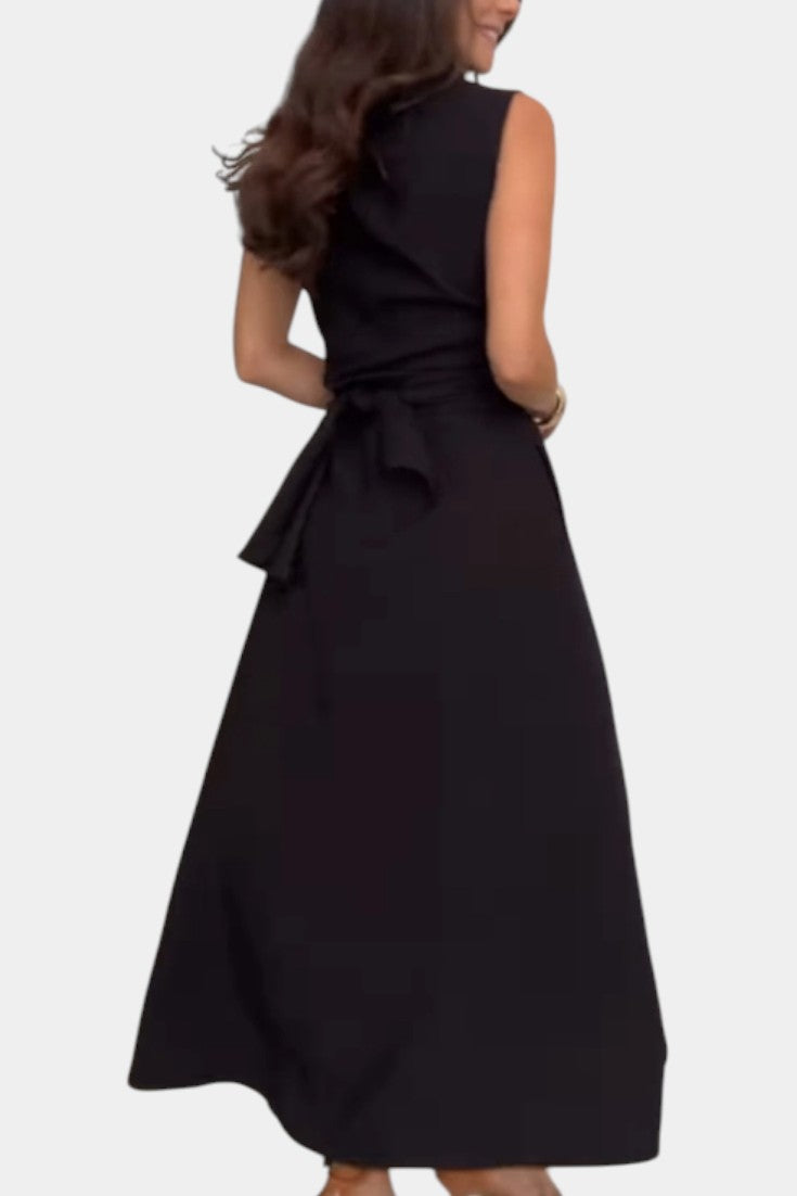 Meryl Shirt-Style Single-Breasted Midi Dress