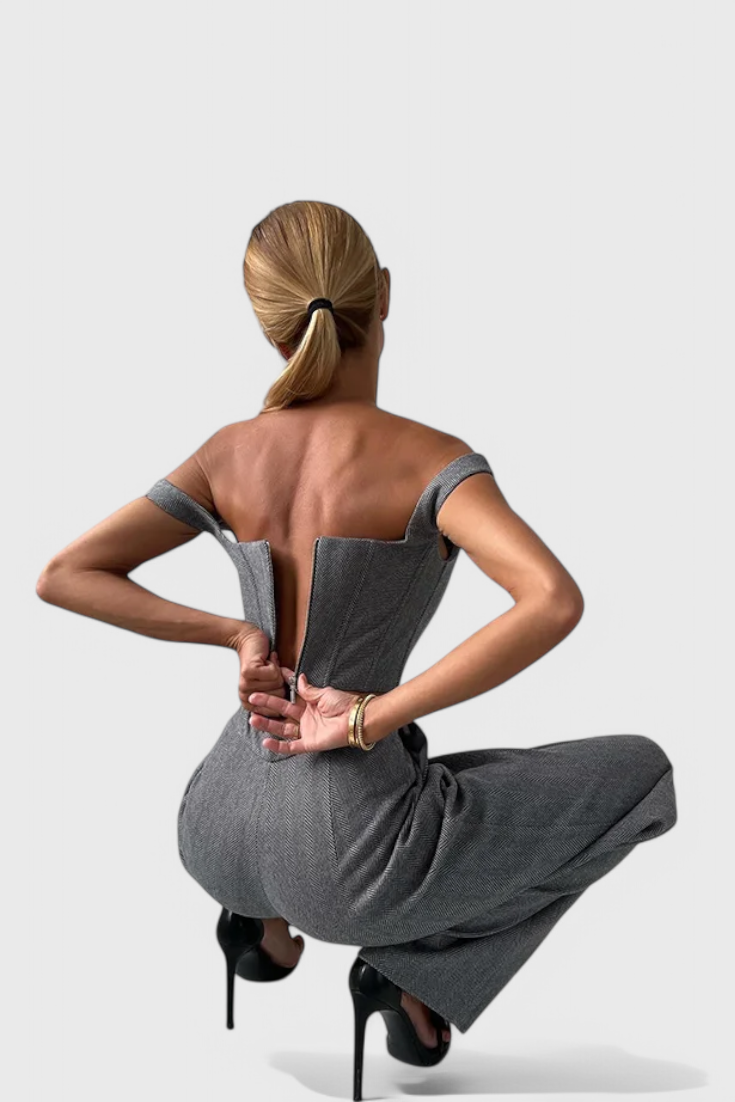 Evena Tailored Trousersuit for Confident Elegance
