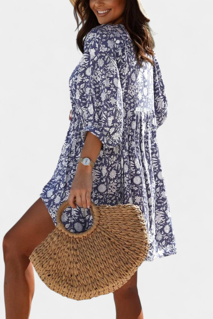 Daniela Floral Boho Mini Dress