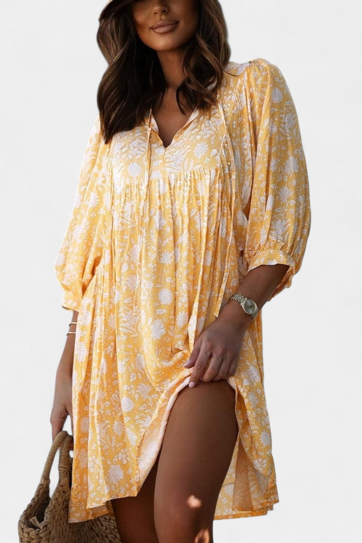 Daniela Floral Boho Mini Dress