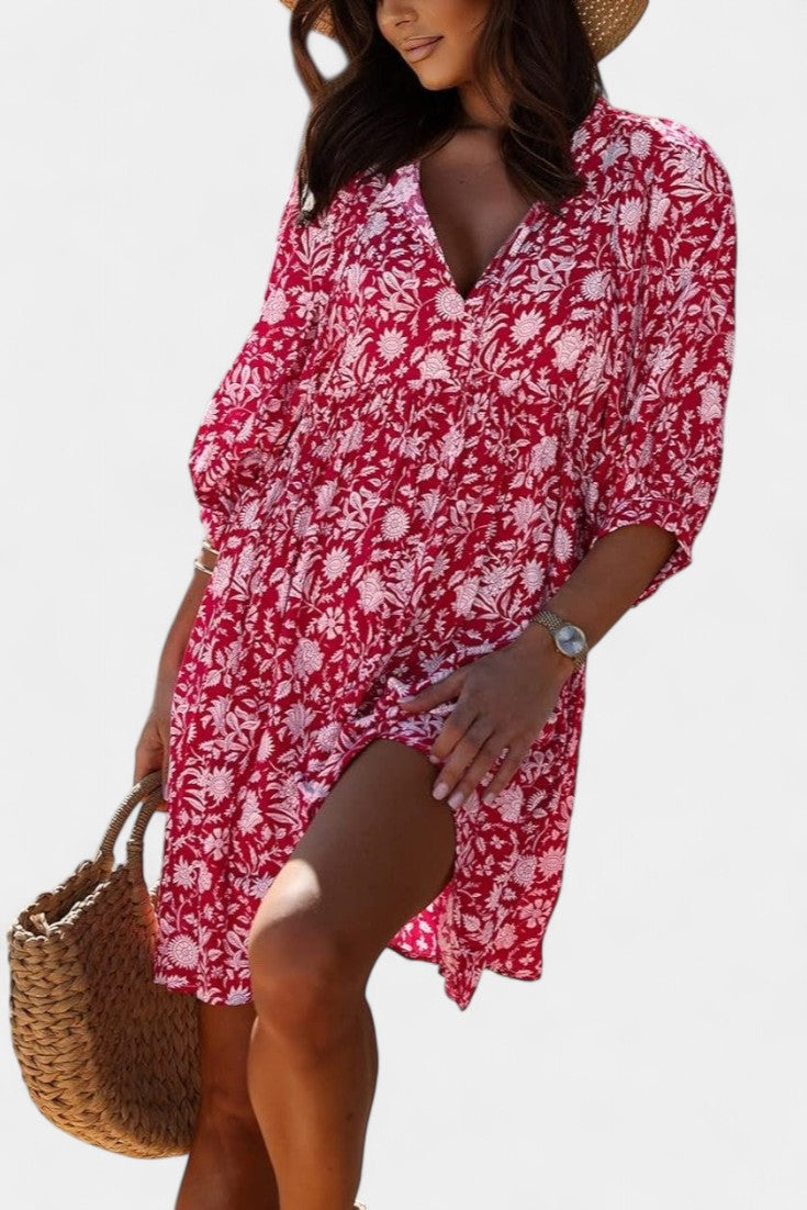 Daniela Floral Boho Mini Dress