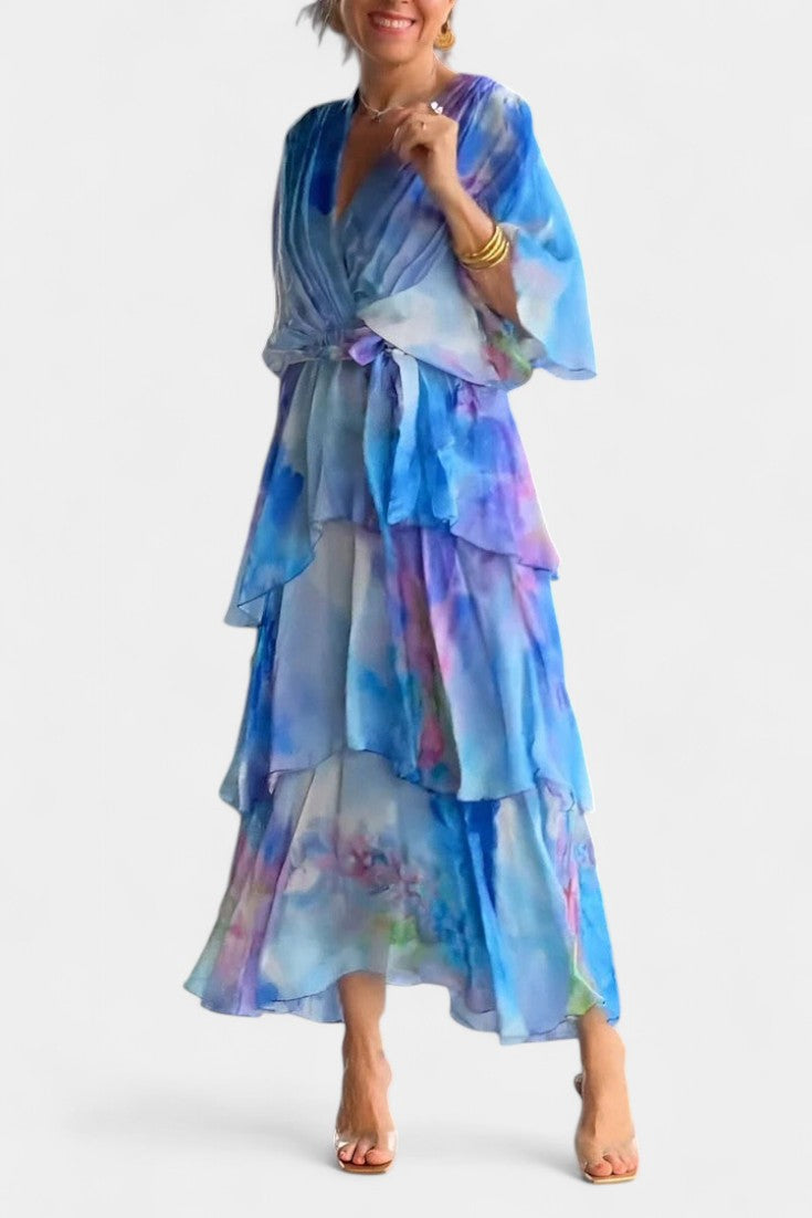 Carol Watercolour Floral Maxi Dress