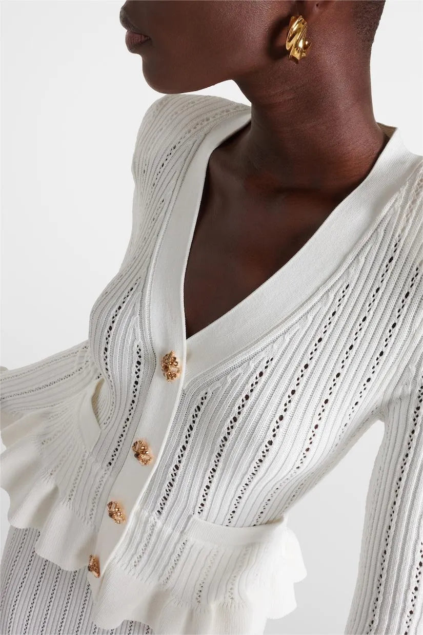 Cressida Refined Knit Midi Dress & Buttoned Top Set