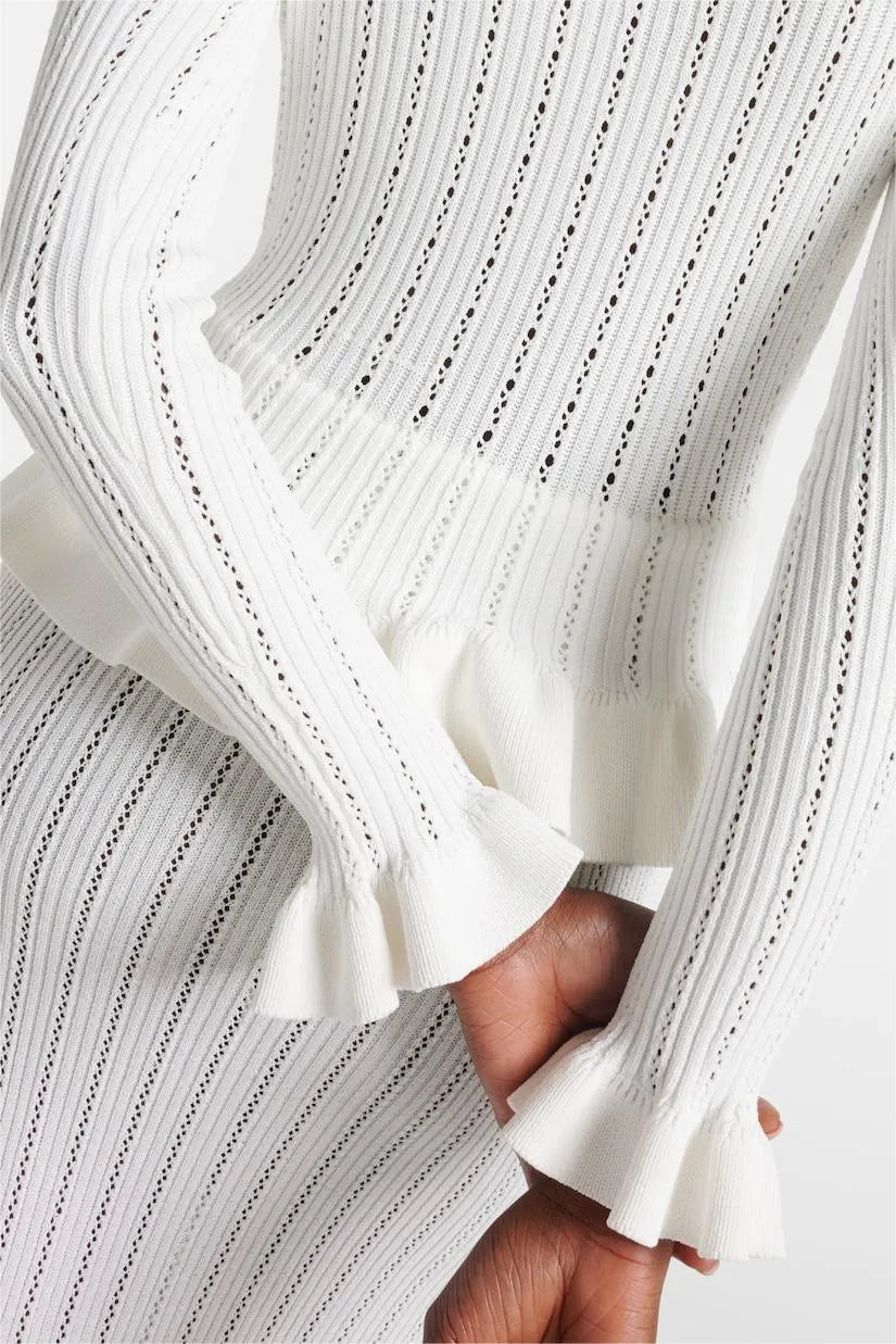 Cressida Refined Knit Midi Dress & Buttoned Top Set
