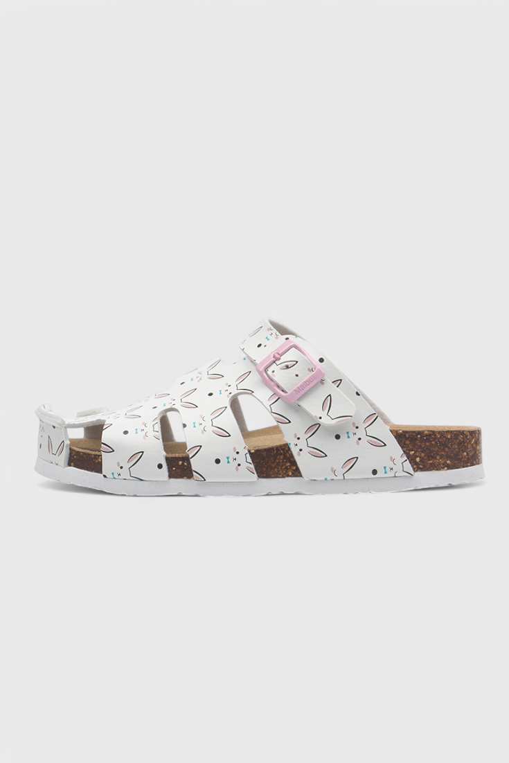 Isolde Buckled Cork Slide Clogs