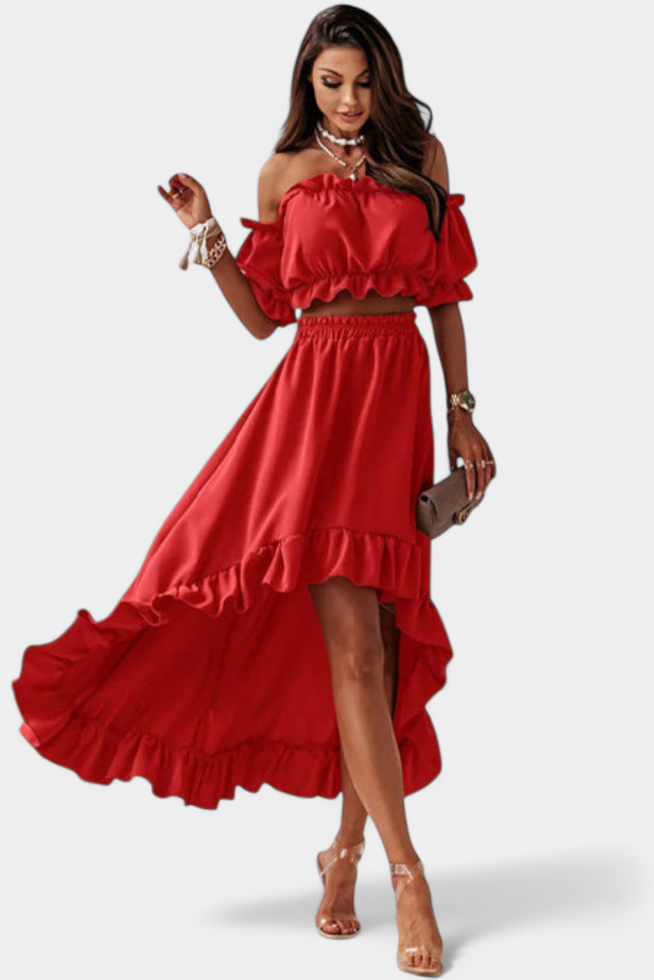 Katja Off-Shoulder Two-Piece Set