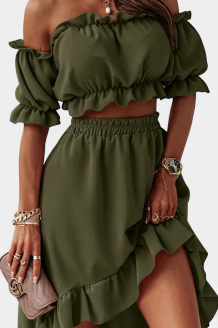 Katja Off-Shoulder Two-Piece Set