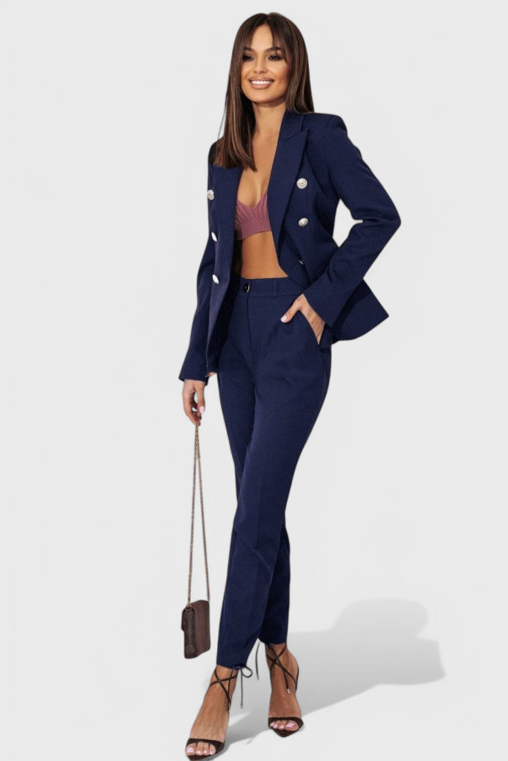 Rosalind Elegant Blazer and Trousers Set