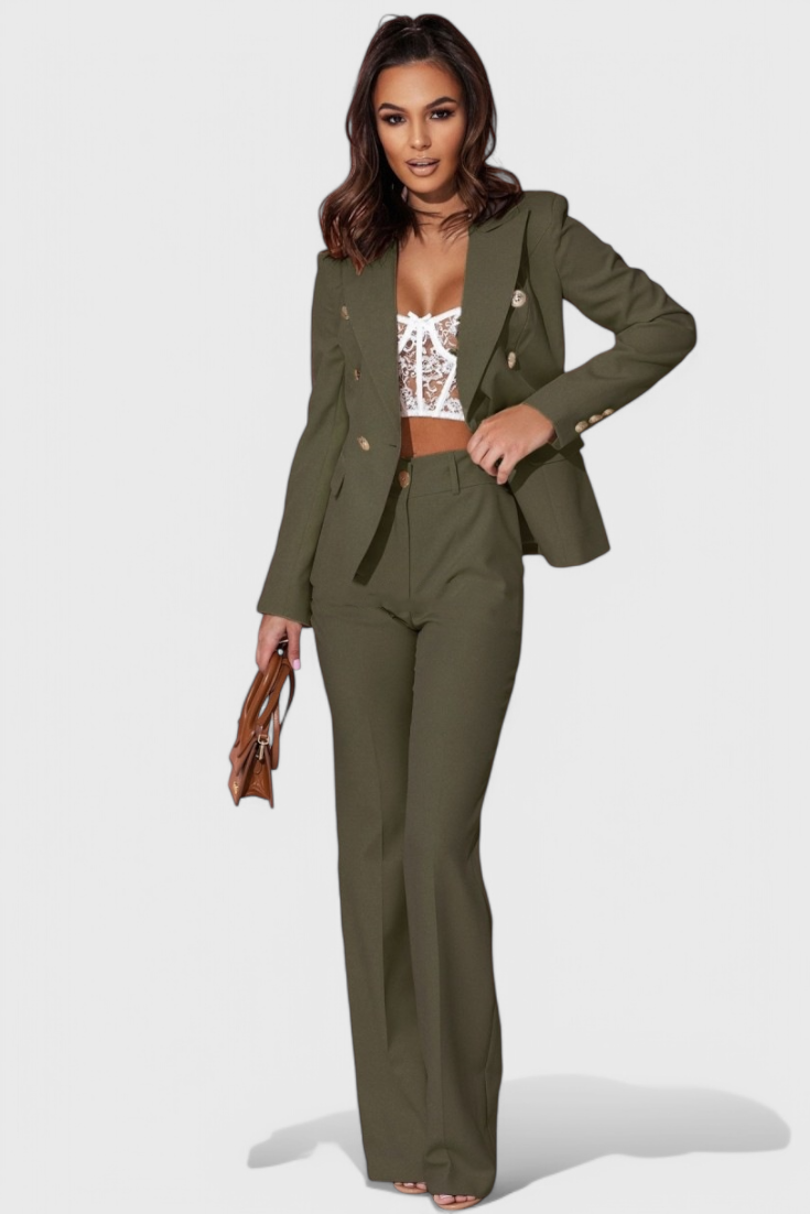 Rosalind Elegant Blazer and Trousers Set
