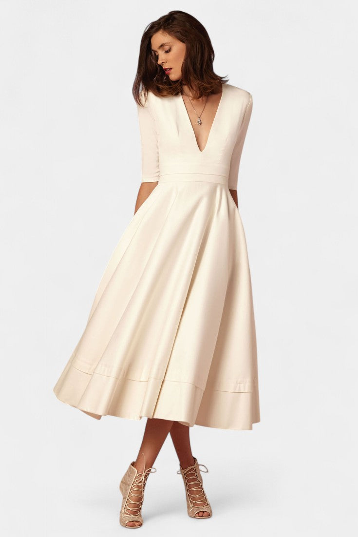 Nylah A-Line Swing Midi Dress
