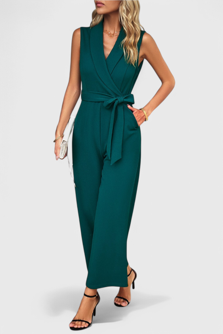 Luciana Sleeveless Wrap Jumpsuit