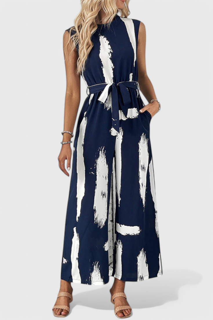 Zola Printed Wide-Leg Jumpsuit