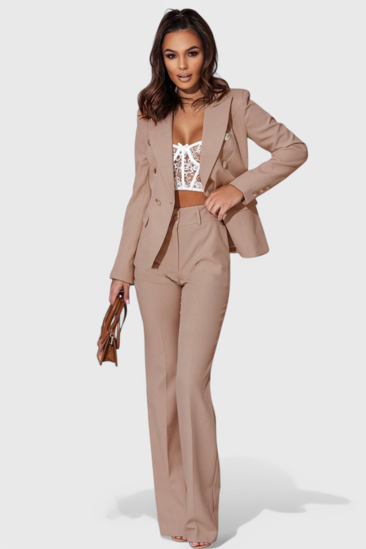 Rosalind Elegant Blazer and Trousers Set