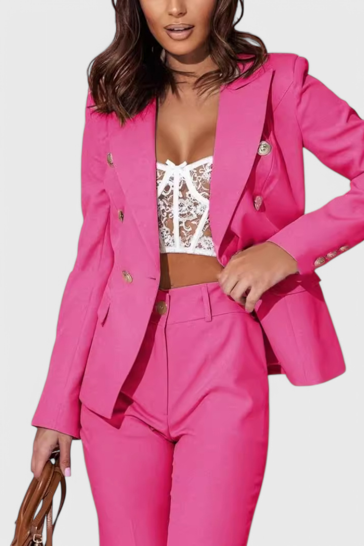 Rosalind Elegant Blazer and Trousers Set