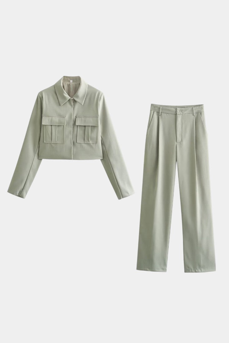 Inga Soft-Tailored Two-Piece Lounge Set
