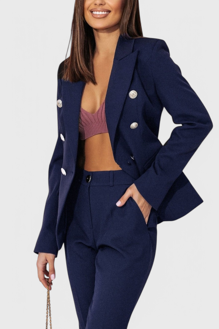 Rosalind Elegant Blazer and Trousers Set