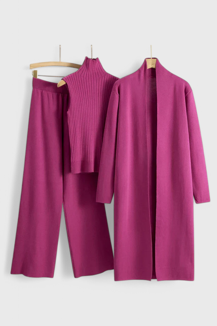 Mahalia 3-Piece Knit Co-Ord Set