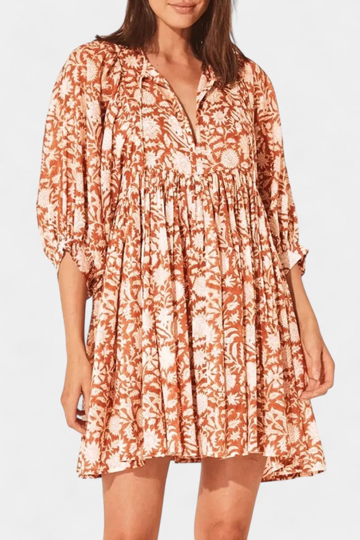 Daniela Floral Boho Mini Dress